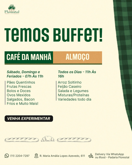 Buffet da Padaria Florestal